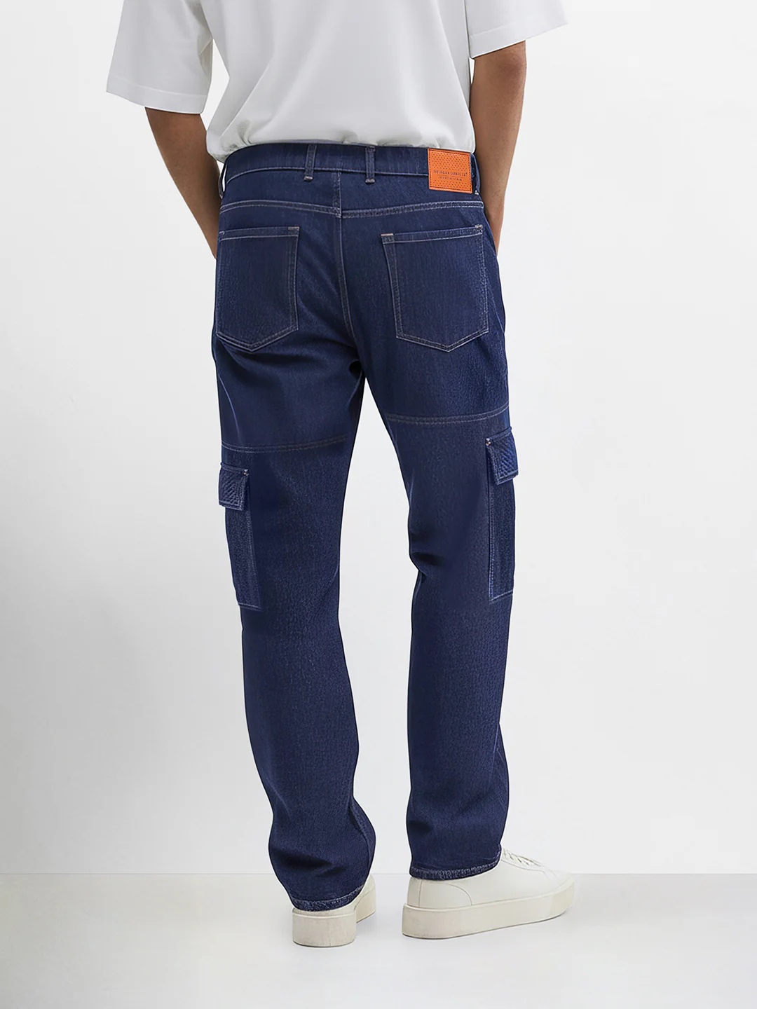 Men's Blue Regular Fit The Eternity Series Solid Jeans - Image 2