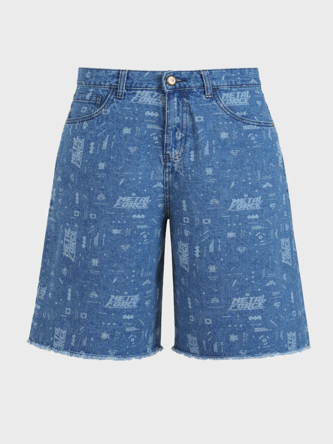 Men's Blue Regular Fit  Warner Bros Shorts - Image 4