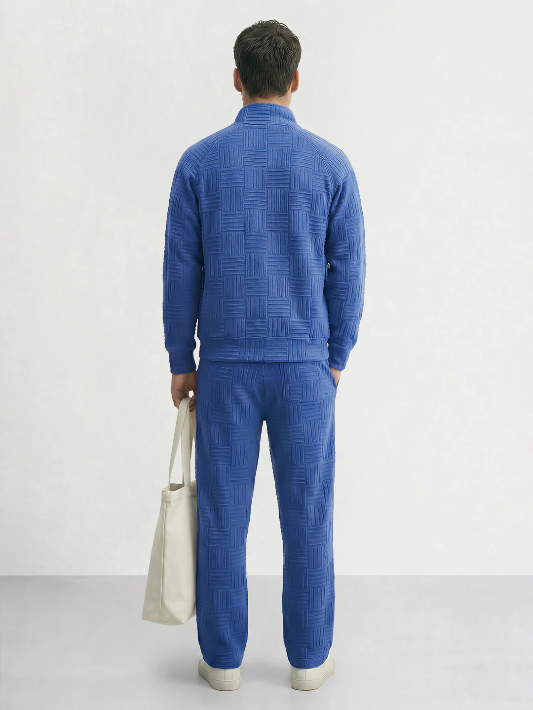 Men's Blue Relaxed Fit  Casual Coordinates - Image 2