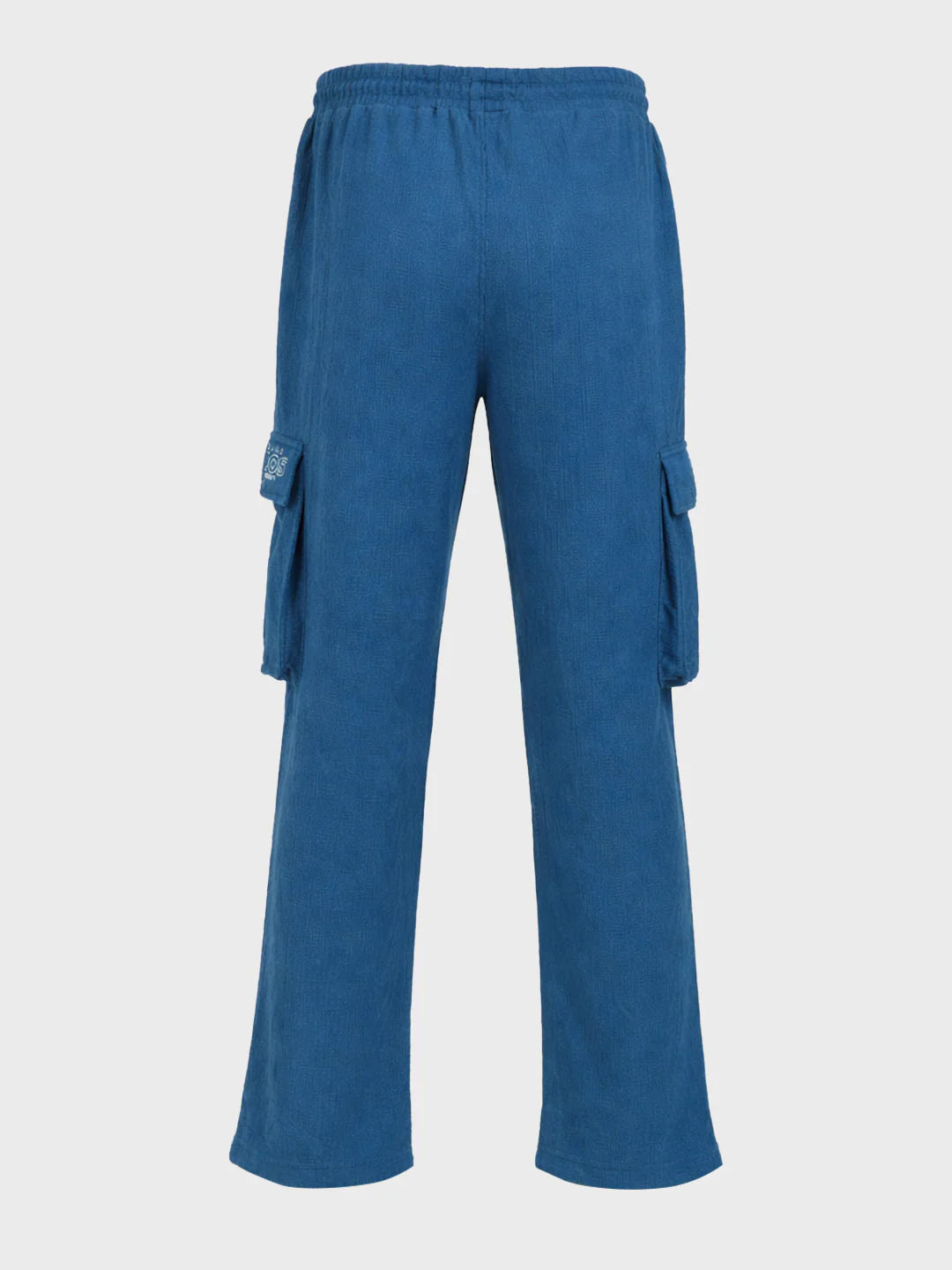 Men's Blue Relaxed Fit  Casual Joggers - Image 5