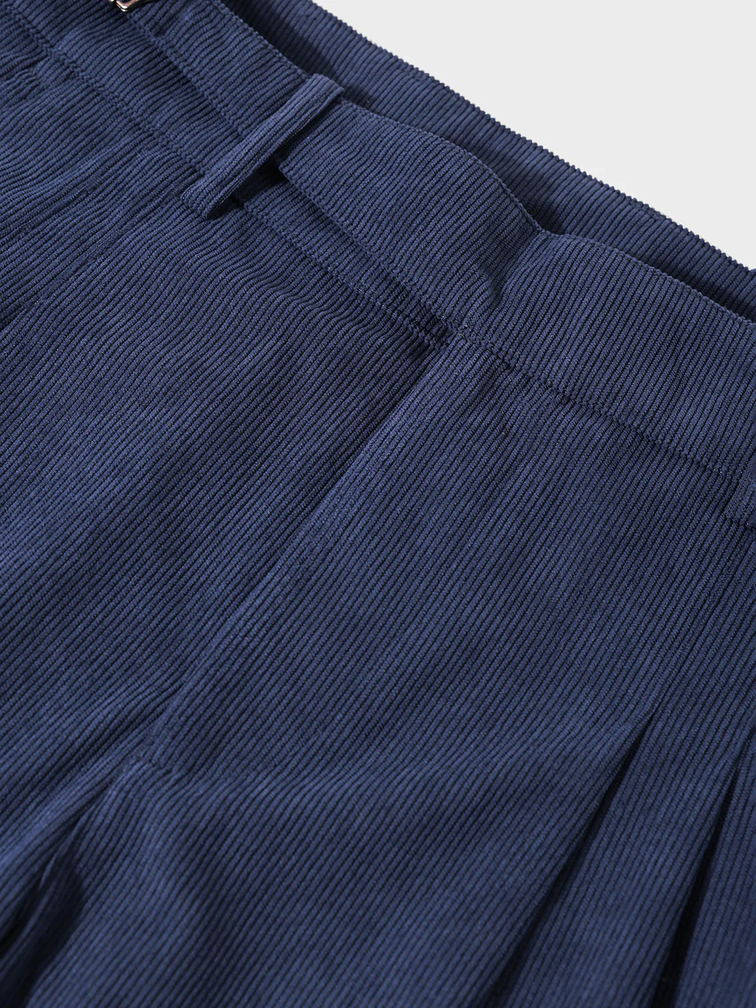 Men's Dark Denim Relaxed Fit Textured Casual Trousers - Image 6