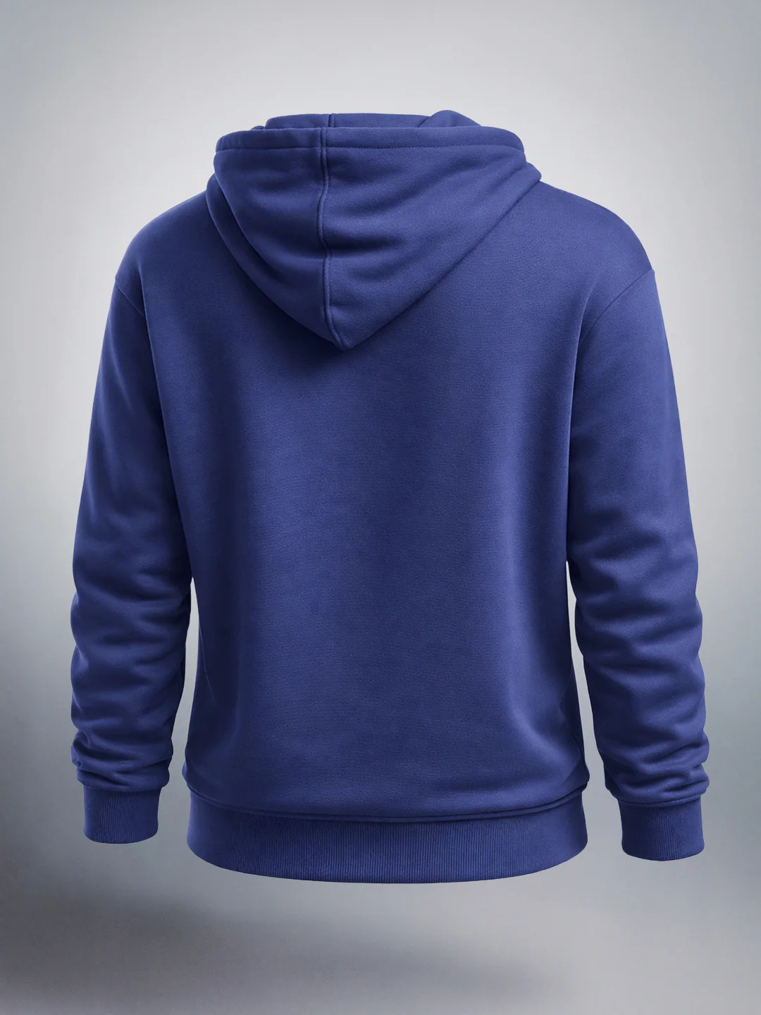 Men's Blue Relaxed Fit Embroided Casual Sweatshirt - Image 4