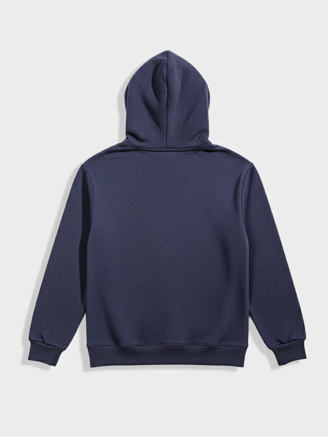 Men's Blue Relaxed Fit Embroided Casual Sweatshirt - Image 4