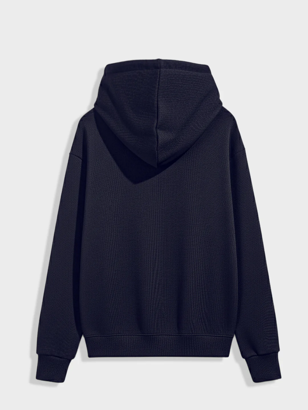 Men's Blue Relaxed Fit Embroided Casual Sweatshirt - Image 4