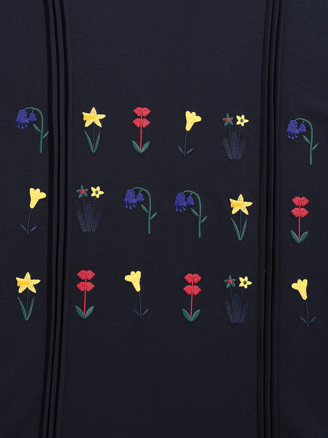 Men's Blue Relaxed Fit Embroided 240 GSM Resort Wear T-Shirt - Image 7