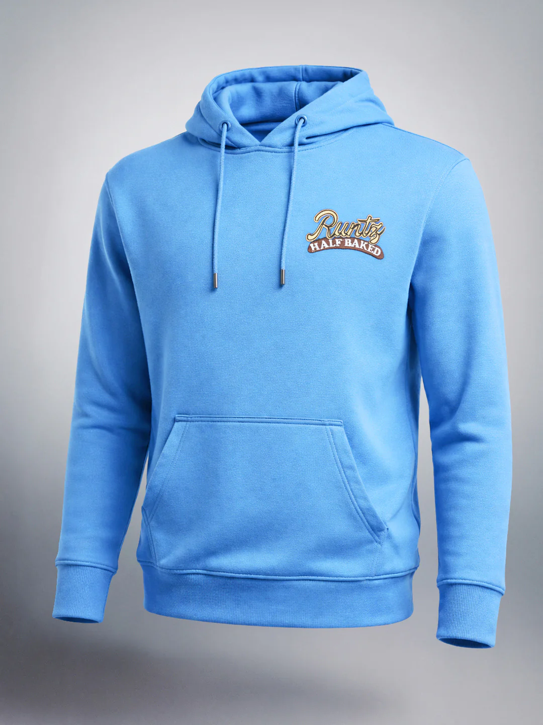 Men's Blue Relaxed Fit Graphic Printed Casual Sweatshirt - Image 4