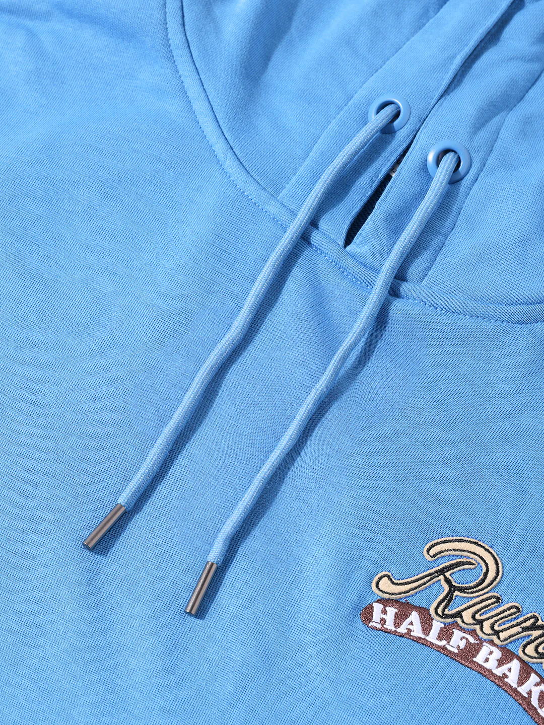 Men's Blue Relaxed Fit Graphic Printed Casual Sweatshirt - Image 5