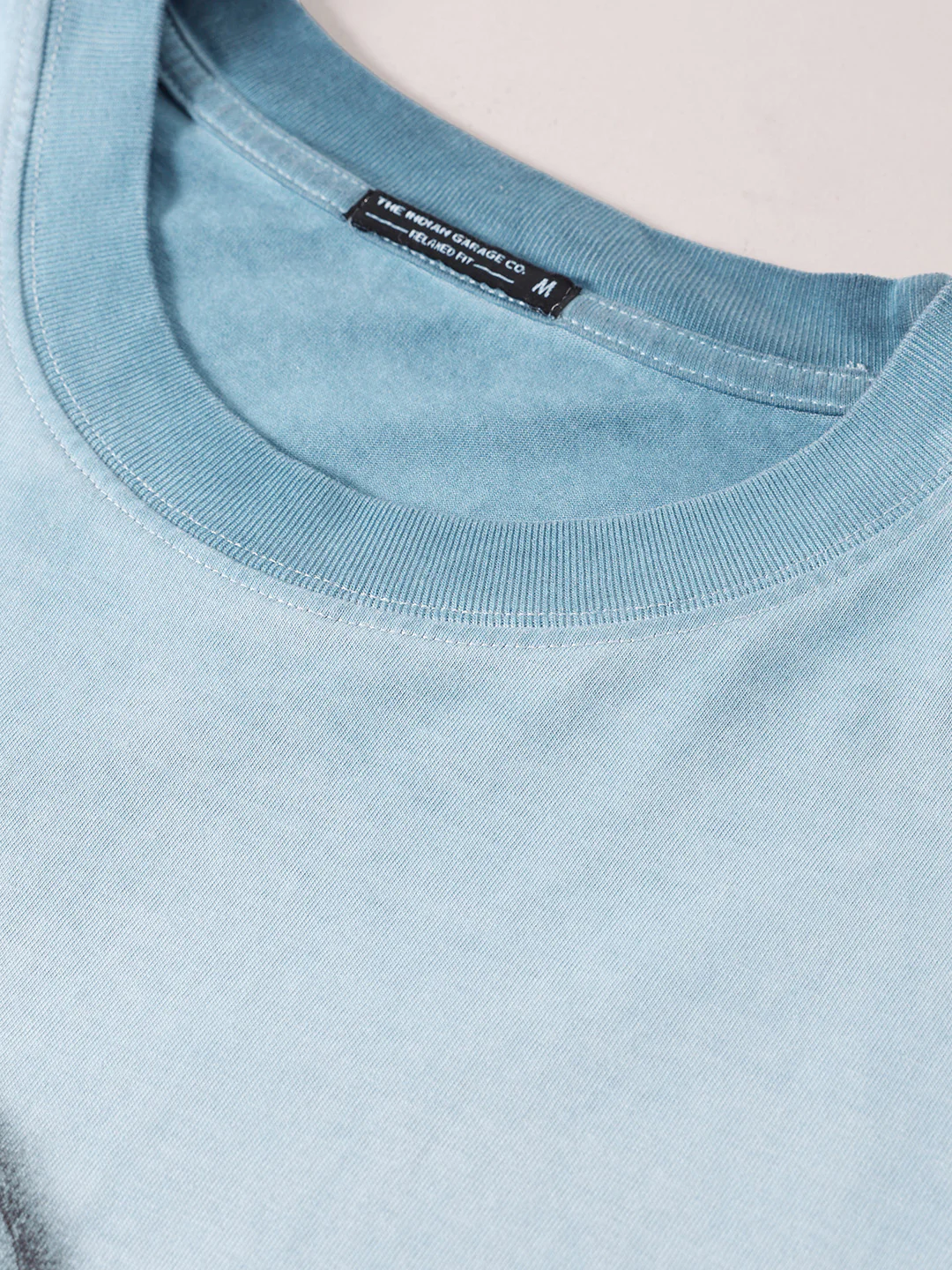 Men's Blue Relaxed Fit Graphic Printed 240 GSM Street Wear T-Shirt - Image 4