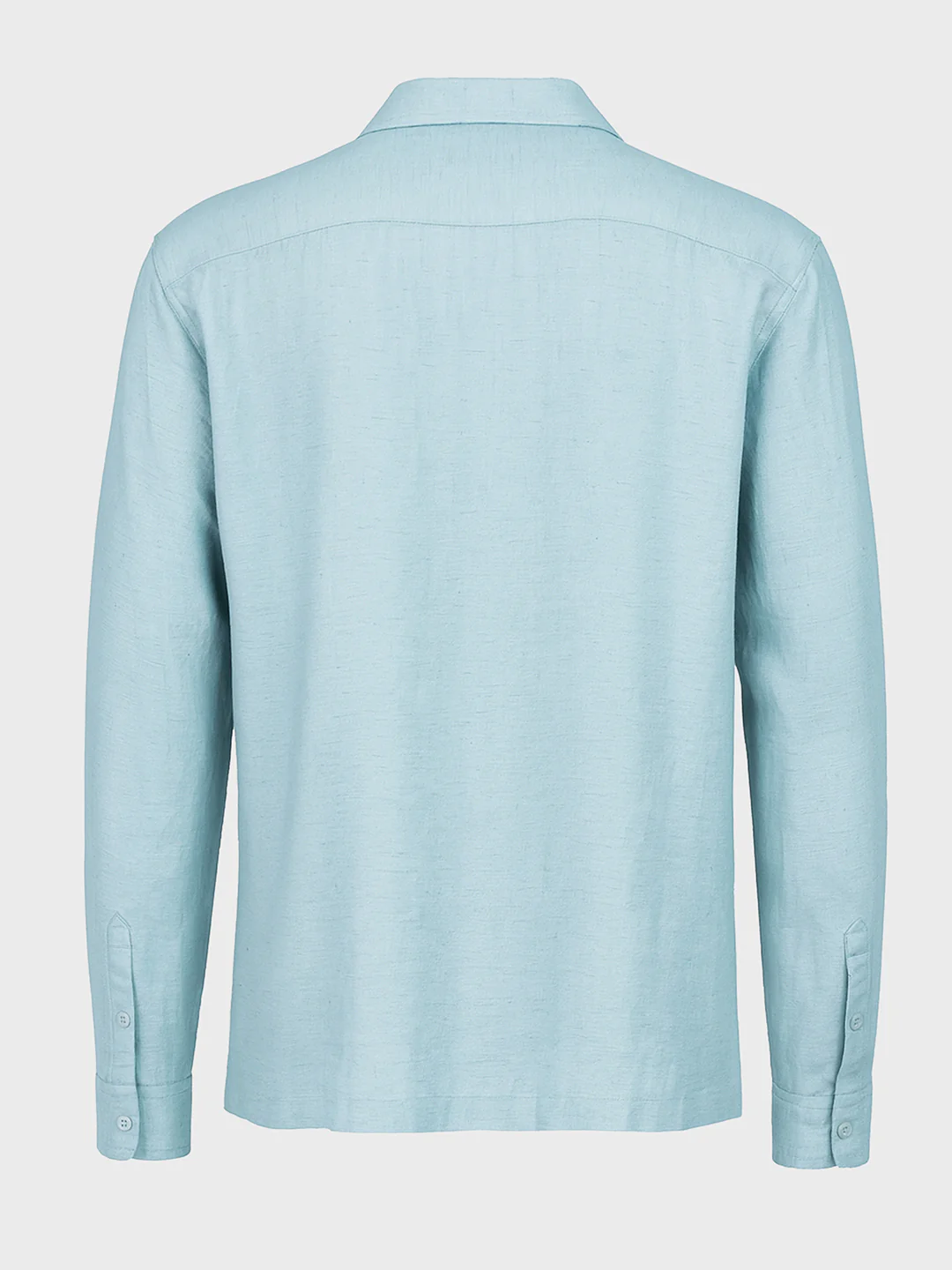Men's Blue Relaxed Fit Printed Casual Shirt - Image 4