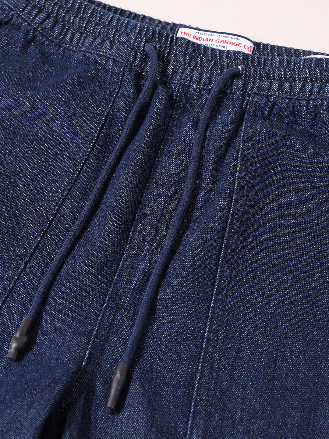 Men's Blue Relaxed Fit Solid Casual Jeans - Image 7