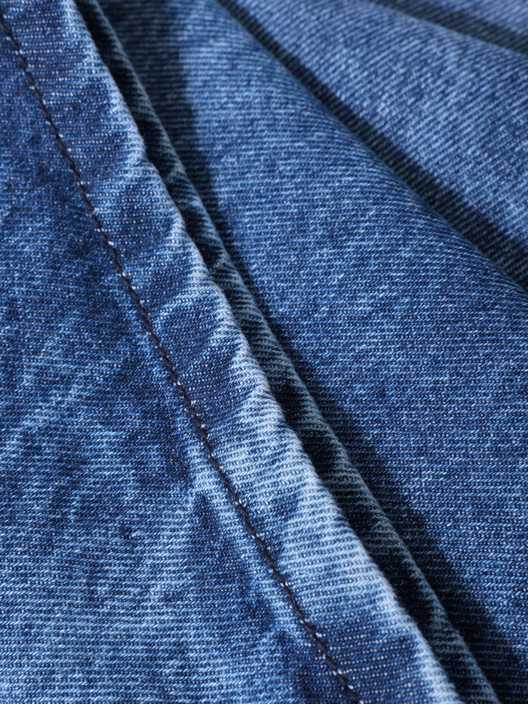 Men's Blue Relaxed Fit Solid Casual Jeans - Image 7