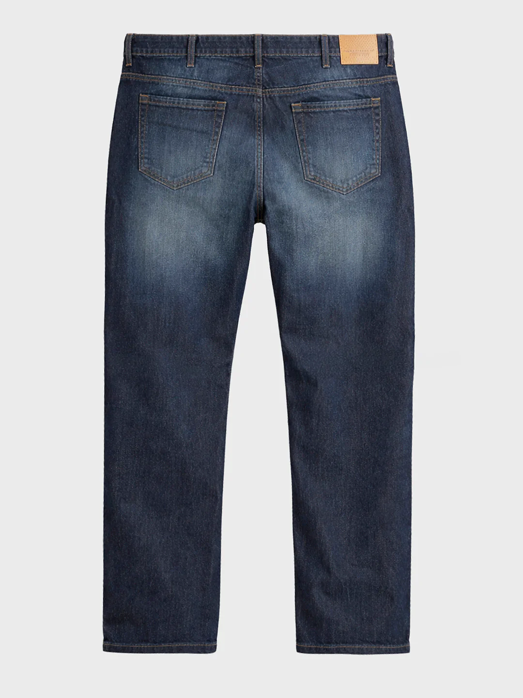 Men's Blue Relaxed Fit Solid Casual Jeans - Image 6