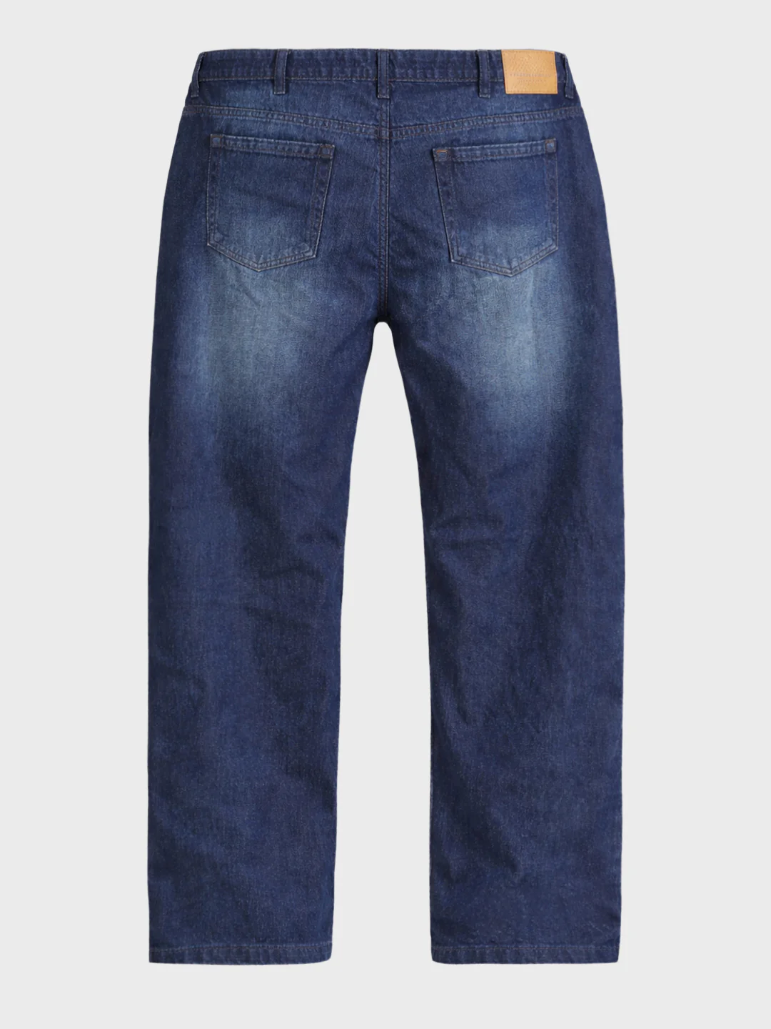 Men's Blue Relaxed Fit Solid Casual Jeans - Image 6