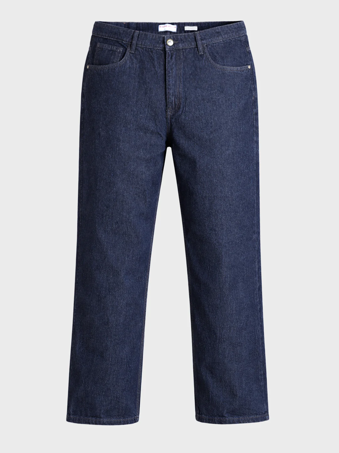 Men's Blue Relaxed Fit Solid Casual Jeans - Image 5