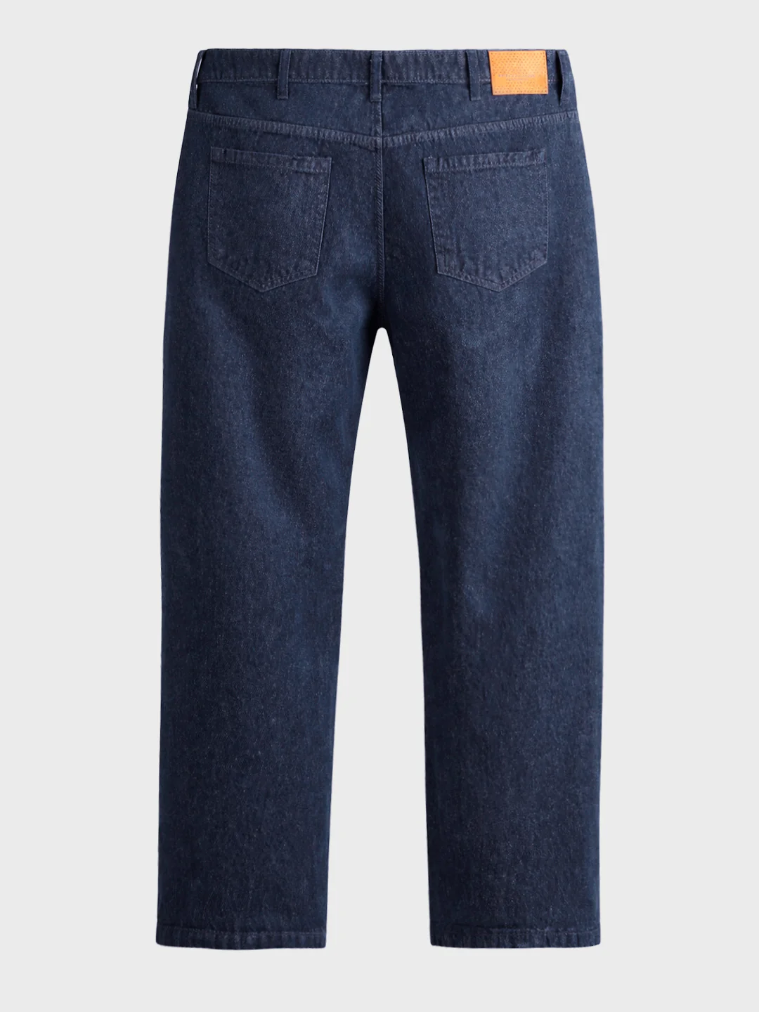 Men's Blue Relaxed Fit Solid Casual Jeans - Image 6