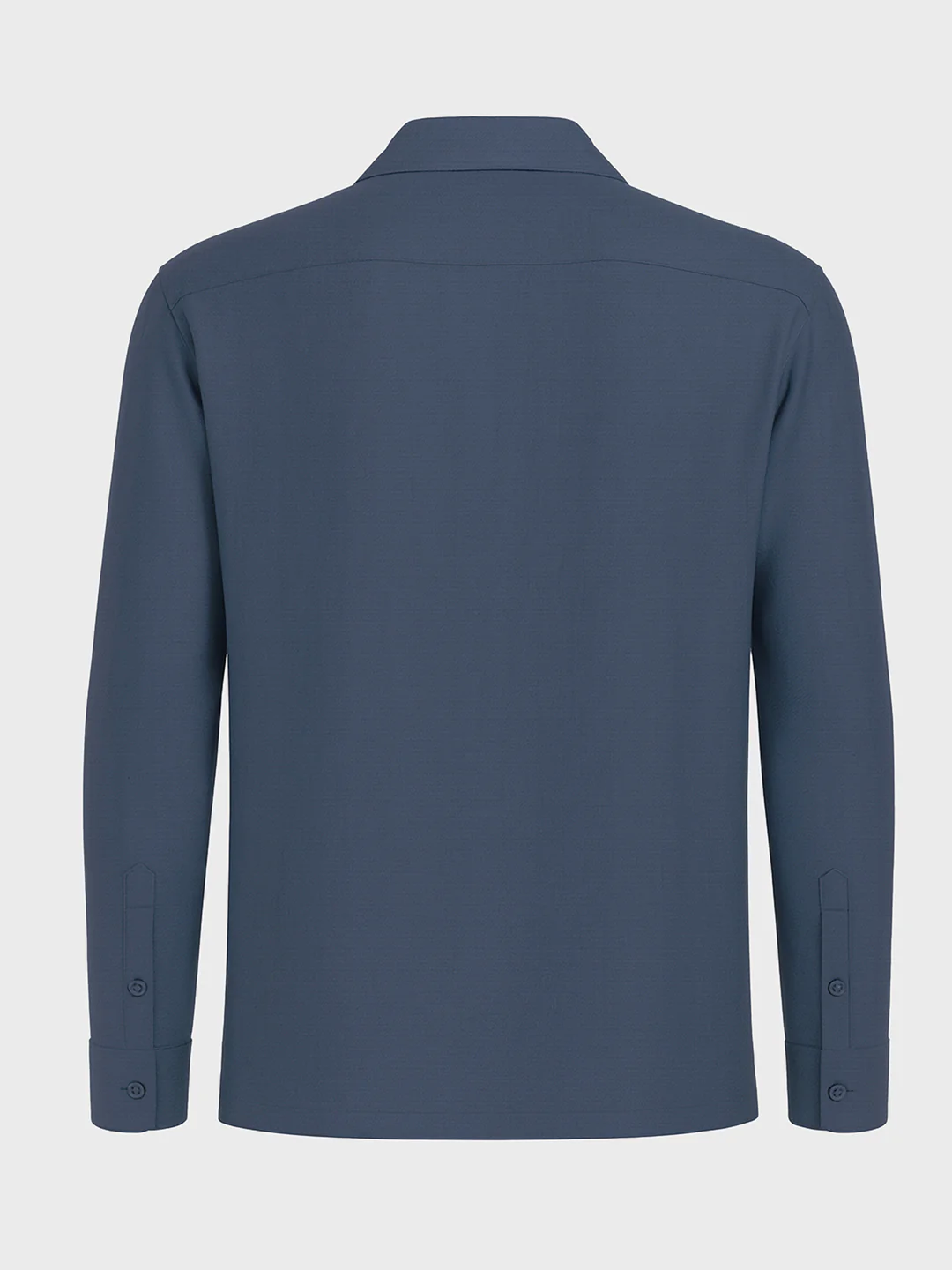 Men's Blue Relaxed Fit Printed Casual Shirt - Image 4
