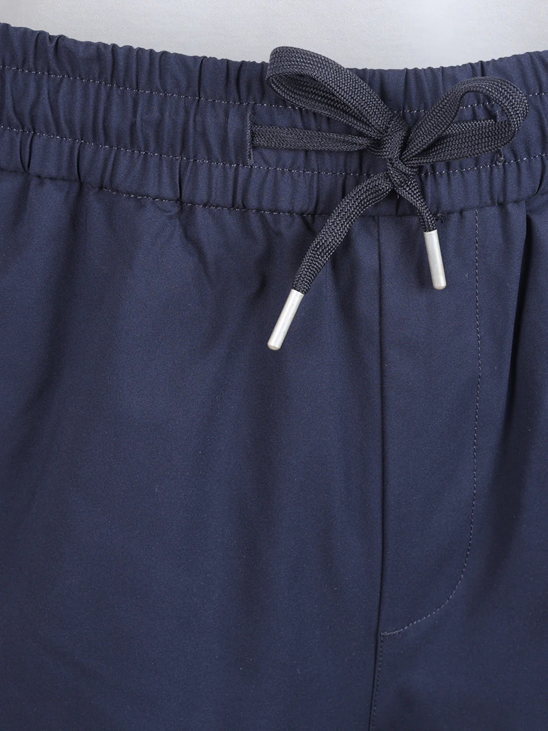 Men's Blue Relaxed Fit Solid Utility Cargo - Image 8
