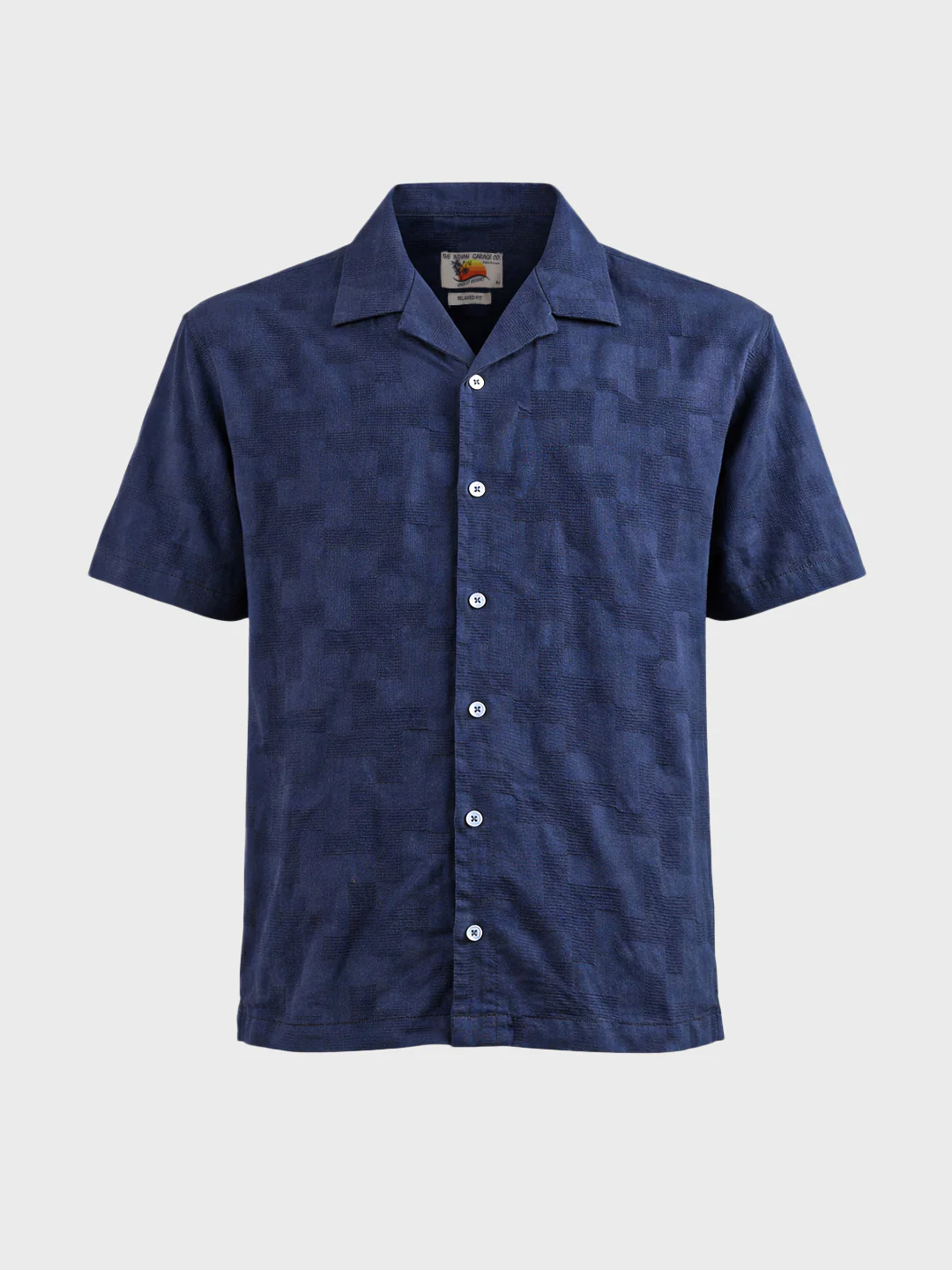 Men's Blue Relaxed Fit Solid Casual Shirt - Image 5