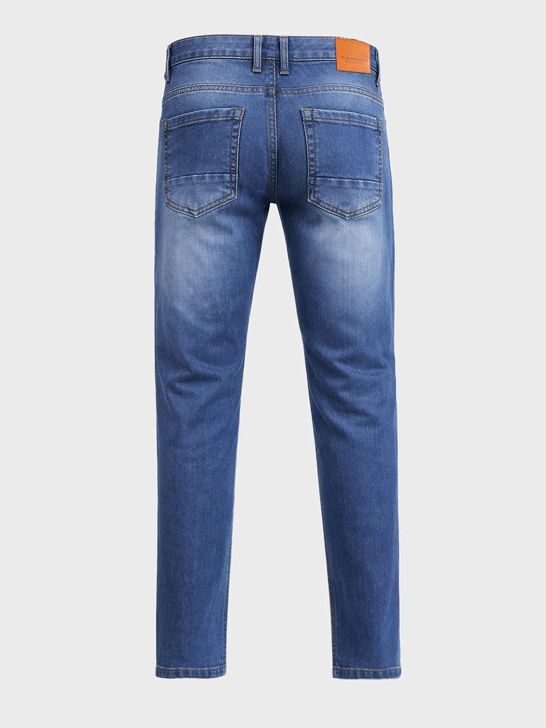Men's Blue Slim Fit Casual Solid Jeans - Image 5