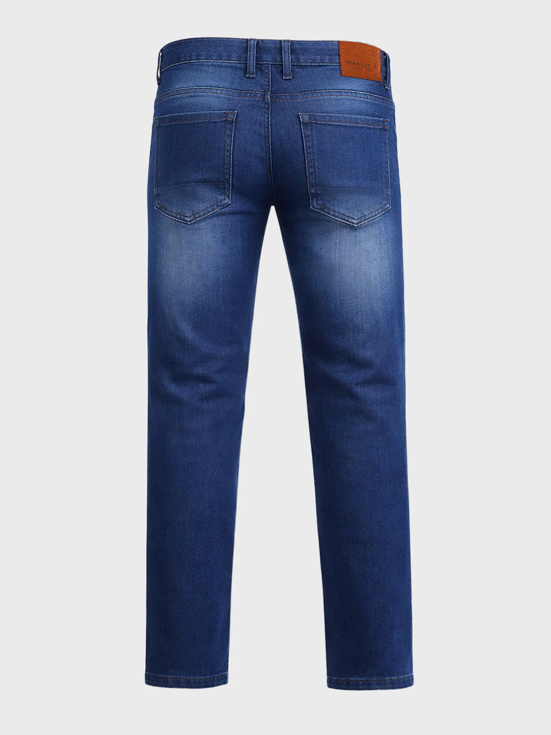 Men's Blue Slim Fit Casual Solid Jeans - Image 5