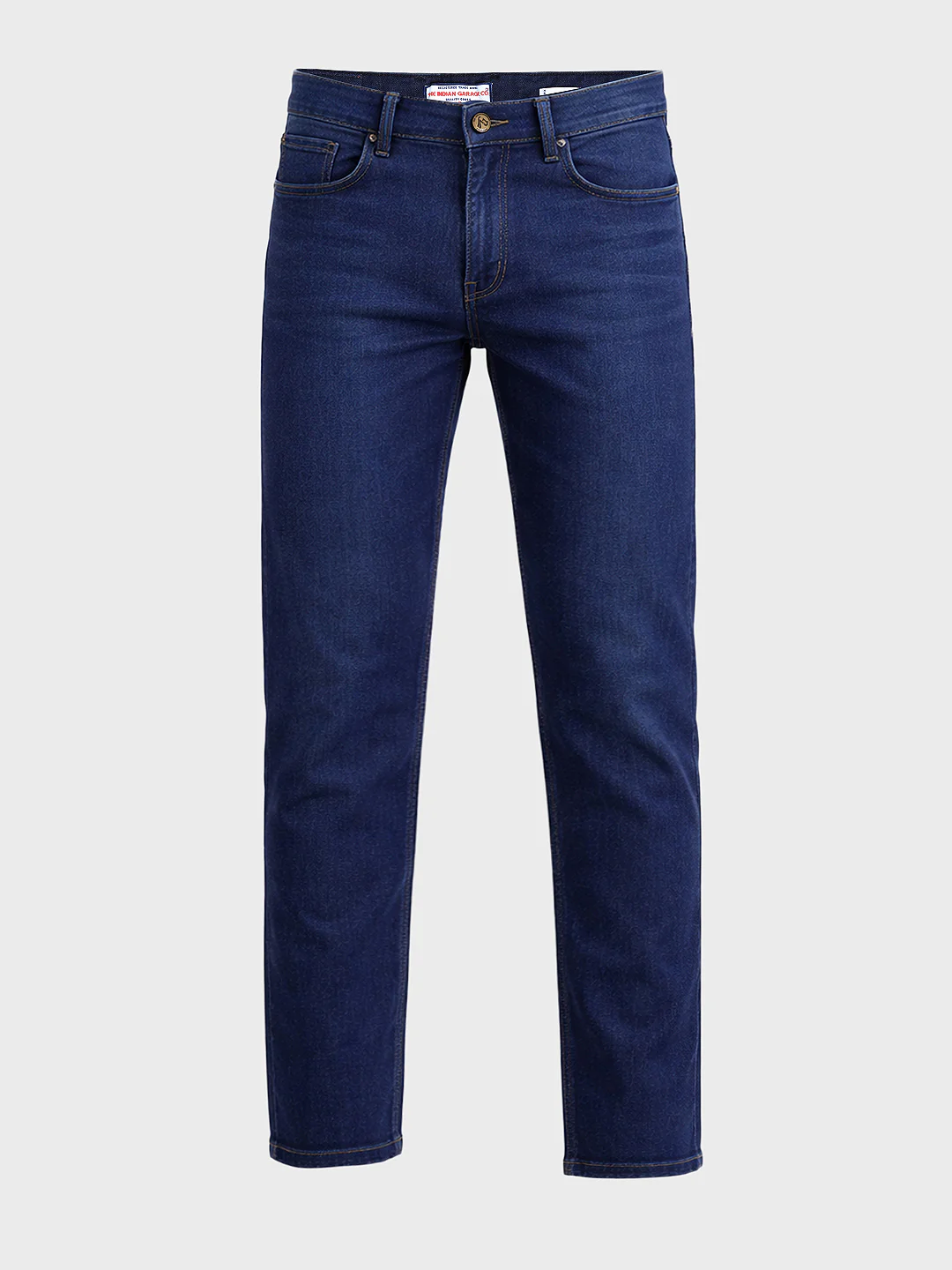 Men's Blue Slim Fit Casual Solid Jeans - Image 4