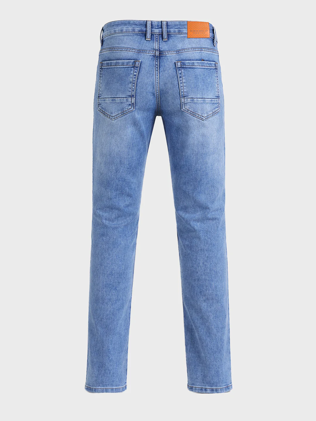 Men's Blue Slim Fit Casual Solid Jeans - Image 5