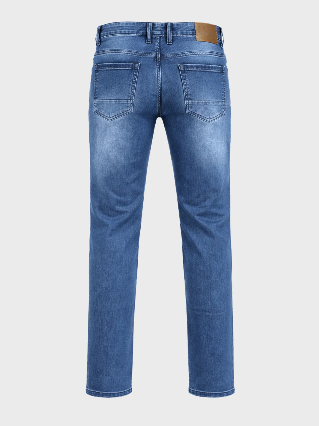 Men's Blue Slim Fit Casual Solid Jeans - Image 7
