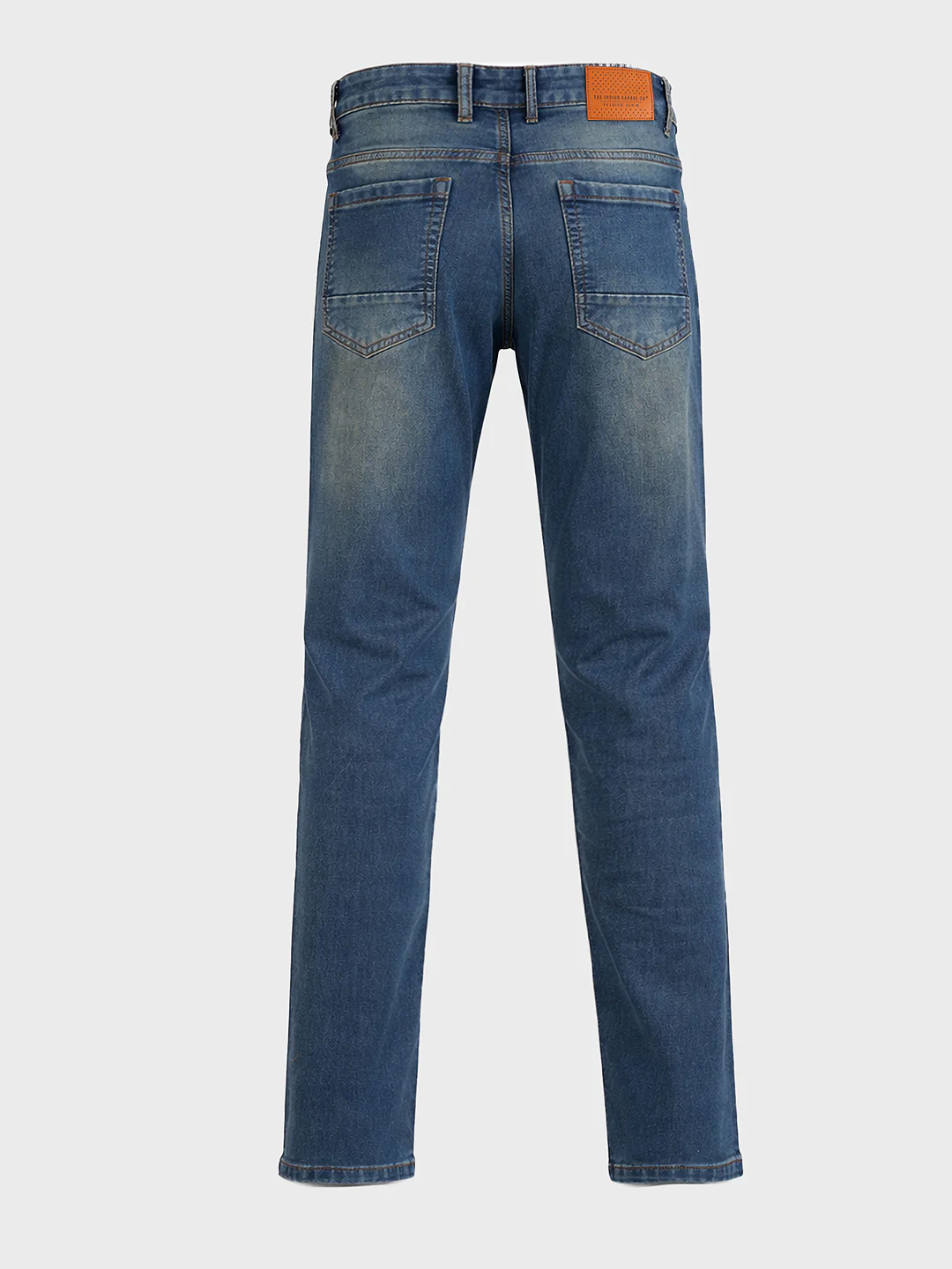 Men's Blue Slim Fit Casual Solid Jeans - Image 5