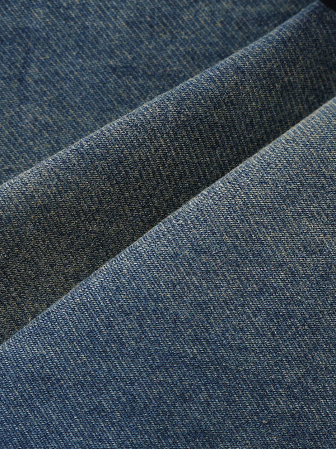 Men's Blue Slim Fit Casual Solid Jeans - Image 7