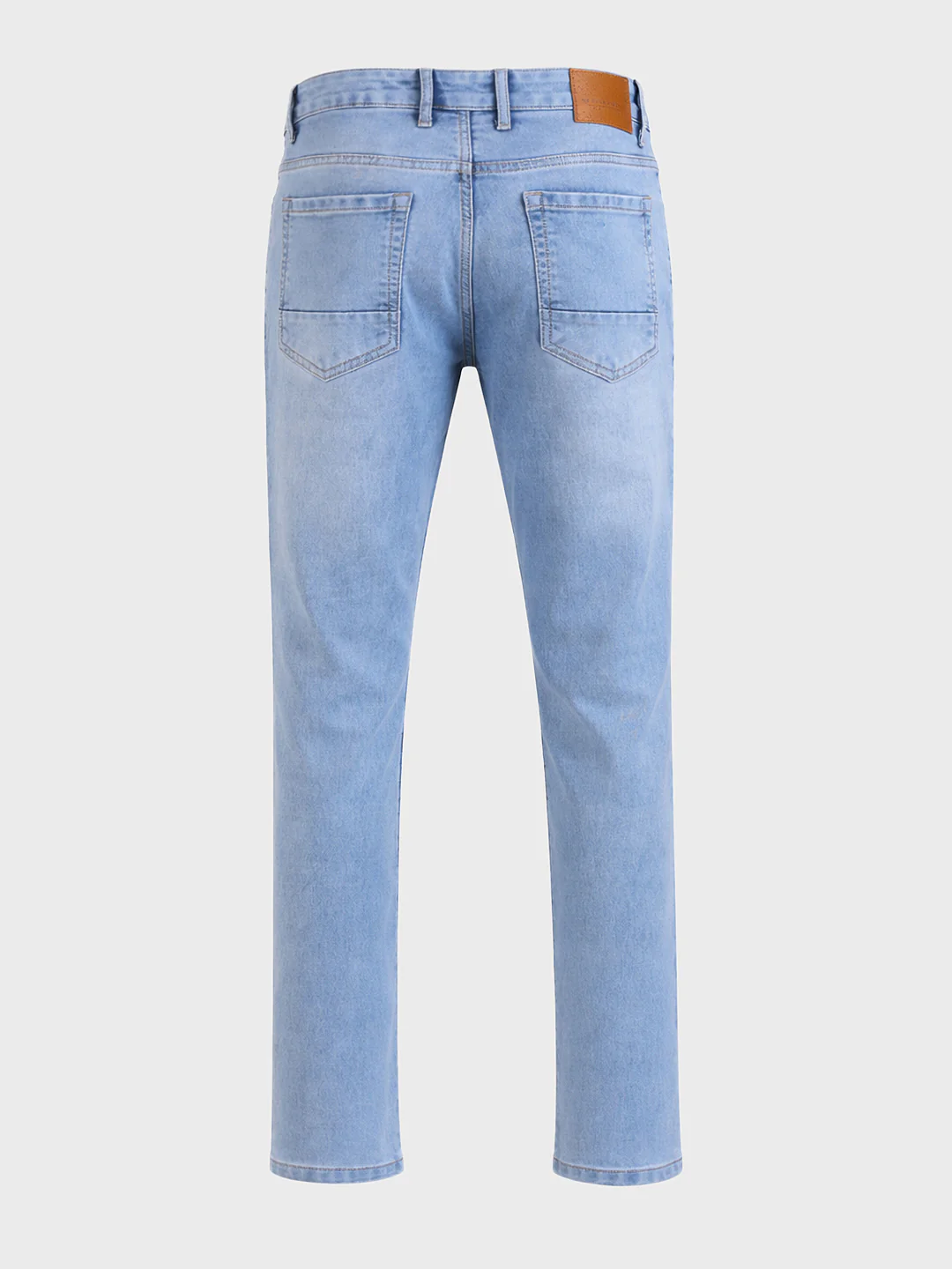 Men's Blue Slim Fit Casual Solid Jeans - Image 6