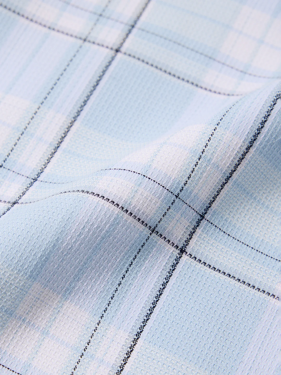 Men's Blue Slim Fit Checked Casual Shirt - Image 7
