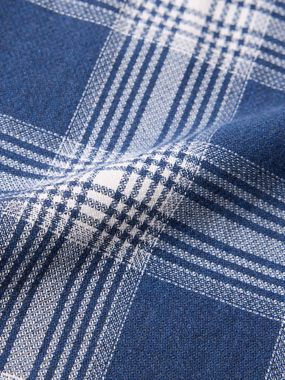 Men's Blue Slim Fit Checkered Casual Shirt - Image 8