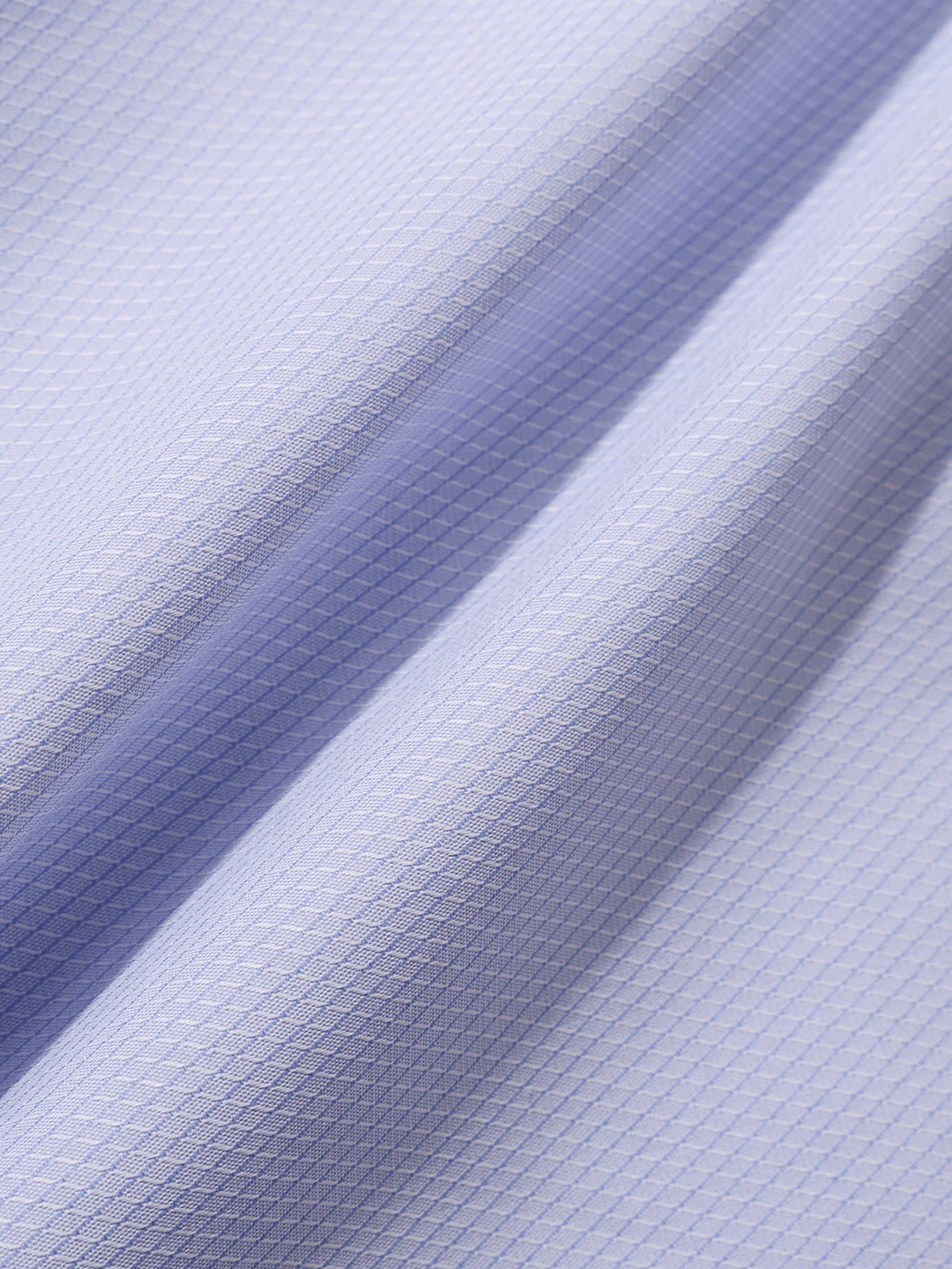 Men's Blue Slim Fit Geometric Print Formal Shirt - Image 7