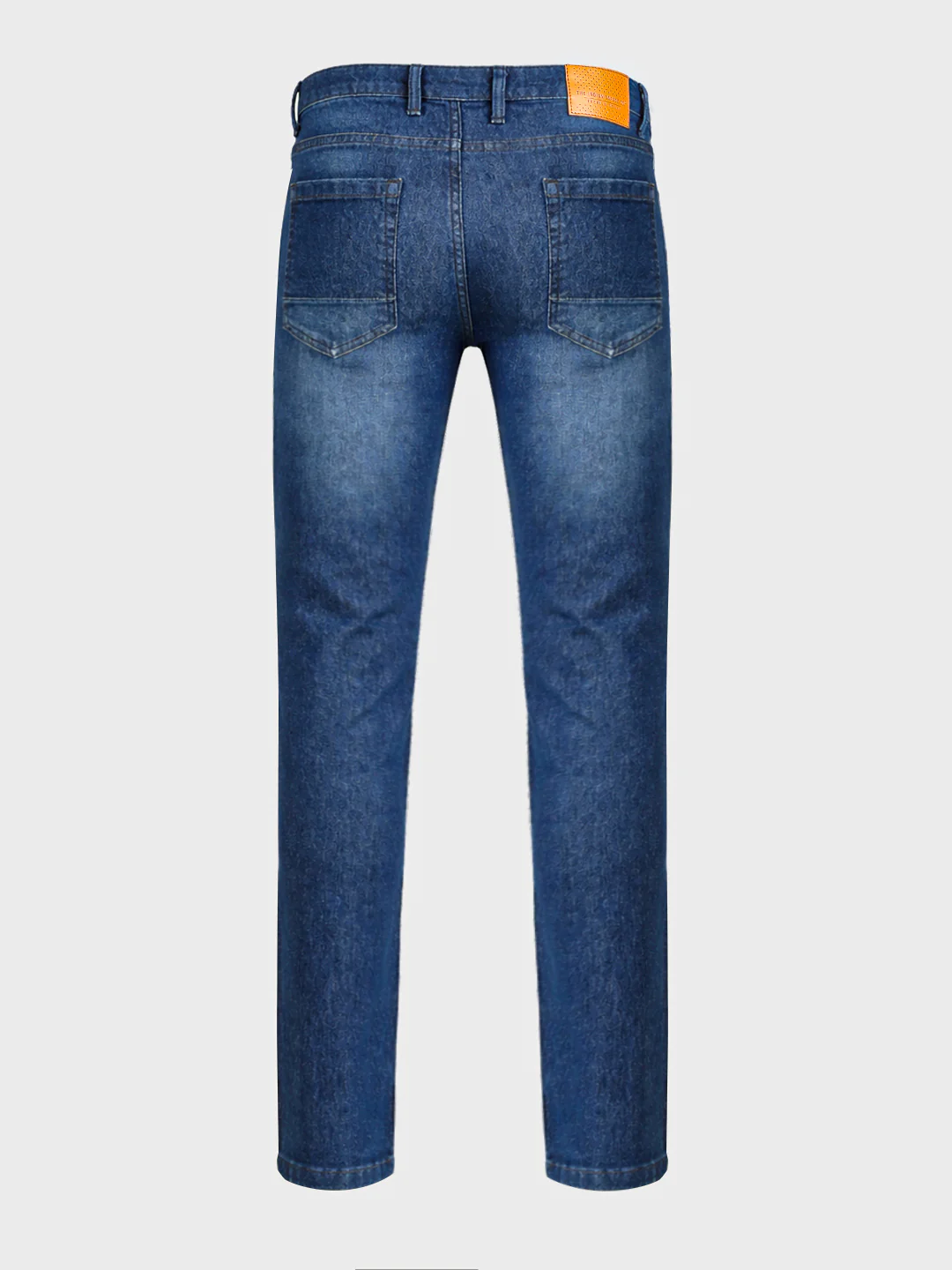 Men's Blue Slim Fit Solid Casual Jeans - Image 7