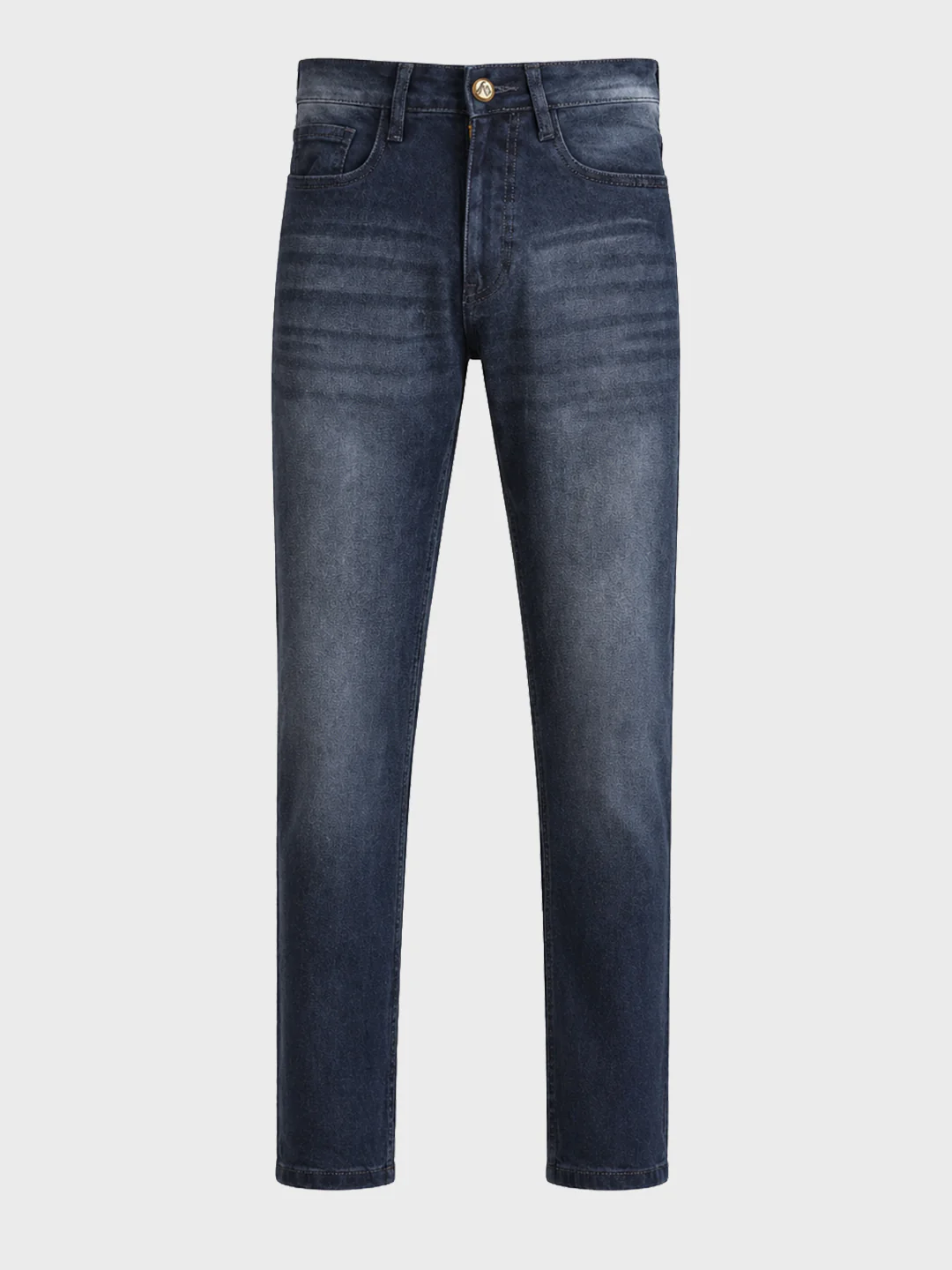 Men's Blue Slim Fit Solid Casual Jeans - Image 6