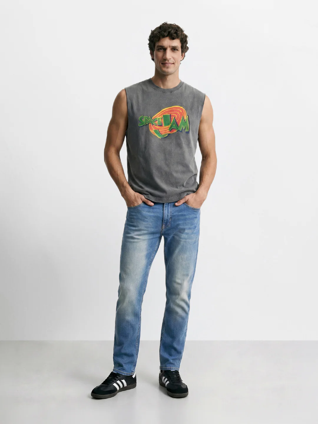 Men's Blue Slim Fit Solid Casual Jeans - Image 6