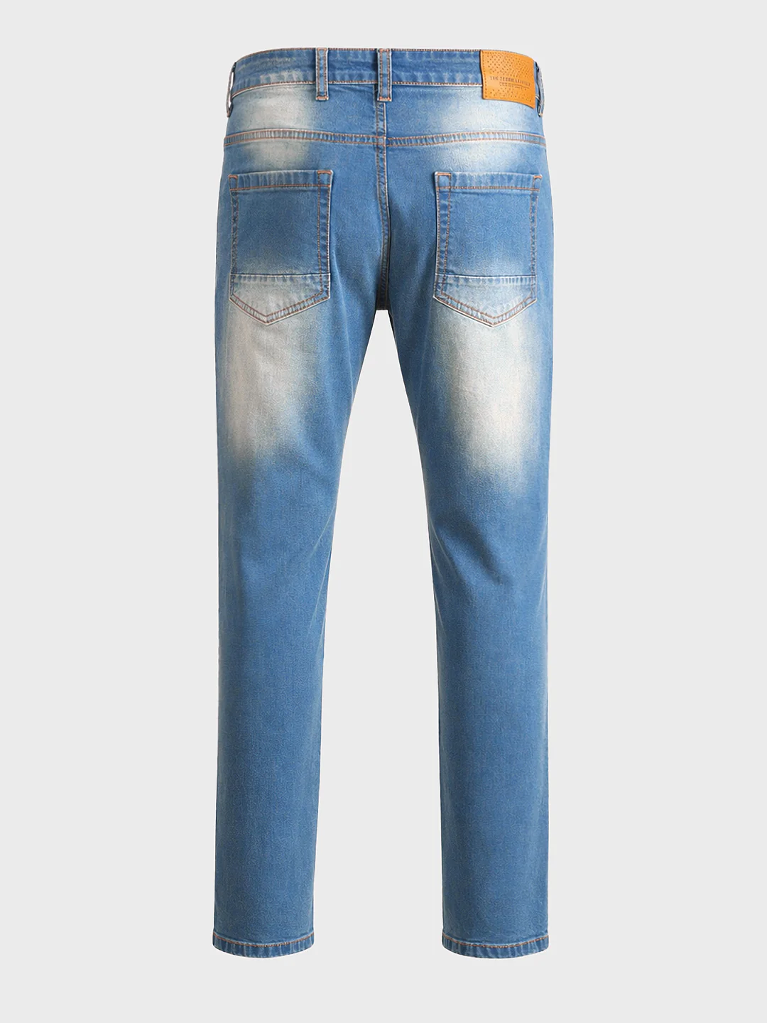 Men's Blue Slim Fit Solid Casual Jeans - Image 8