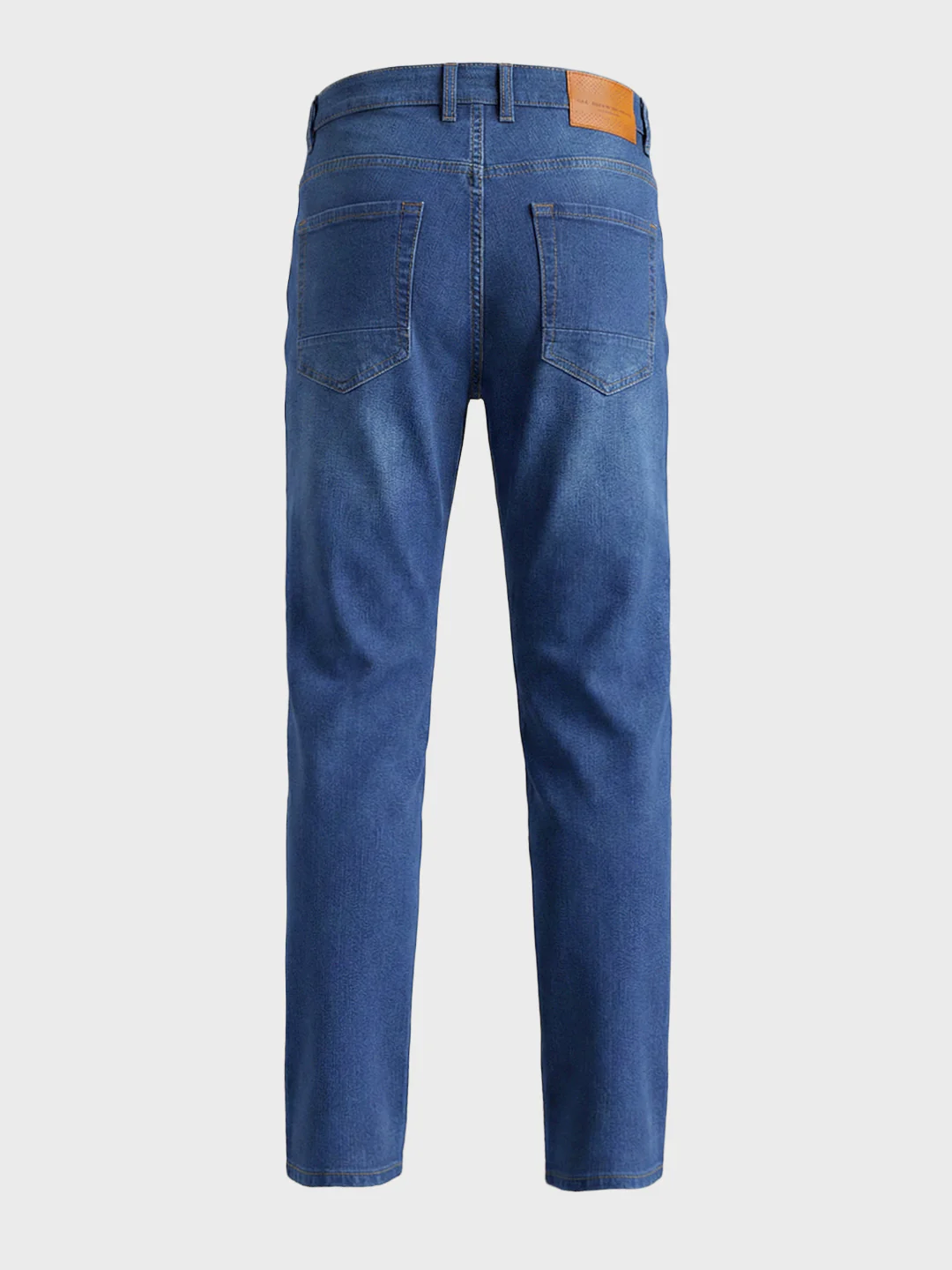 Men's Blue Slim Fit Solid Casual Jeans - Image 7