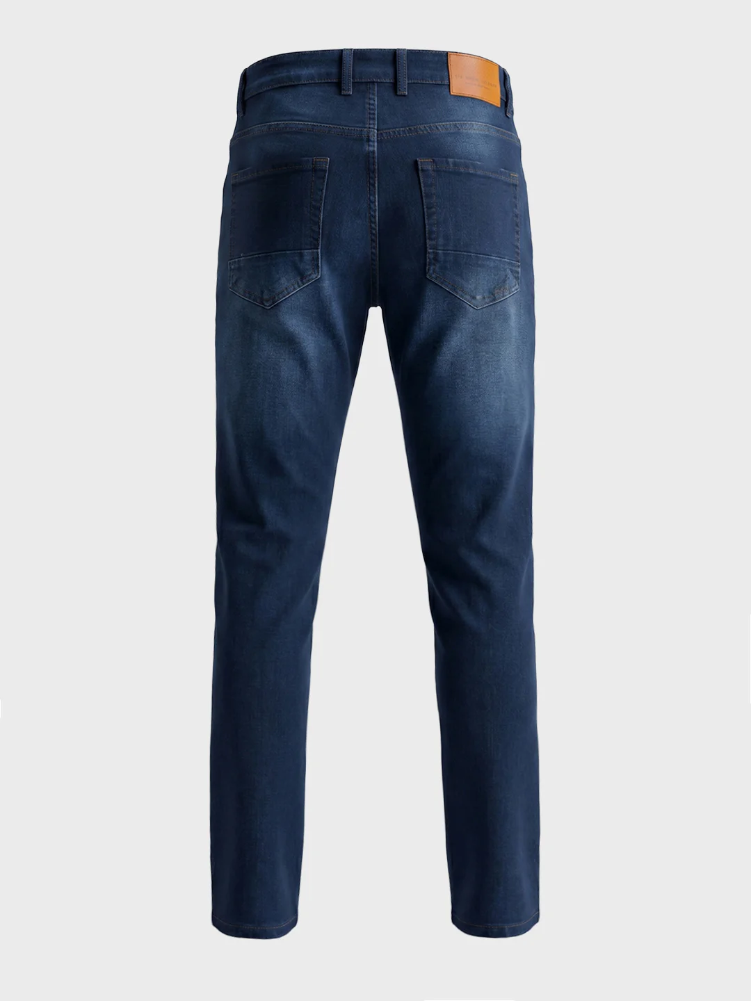 Men's Blue Slim Fit Solid Casual Jeans - Image 7