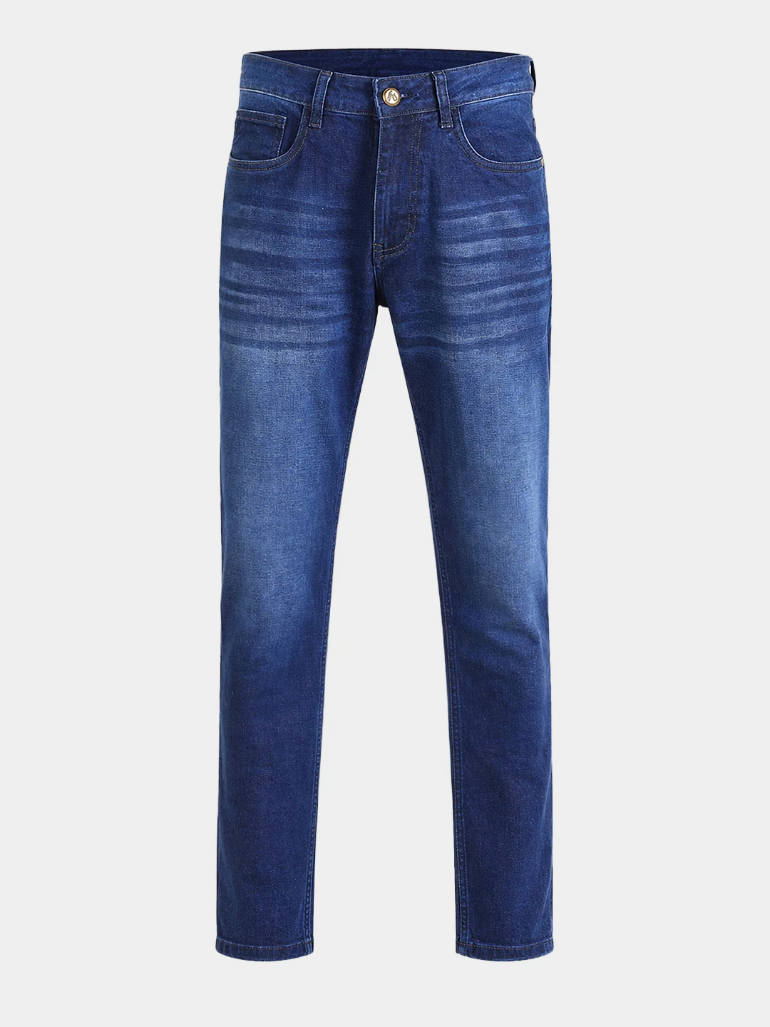Men's Blue Slim Fit Solid Casual Jeans - Image 6