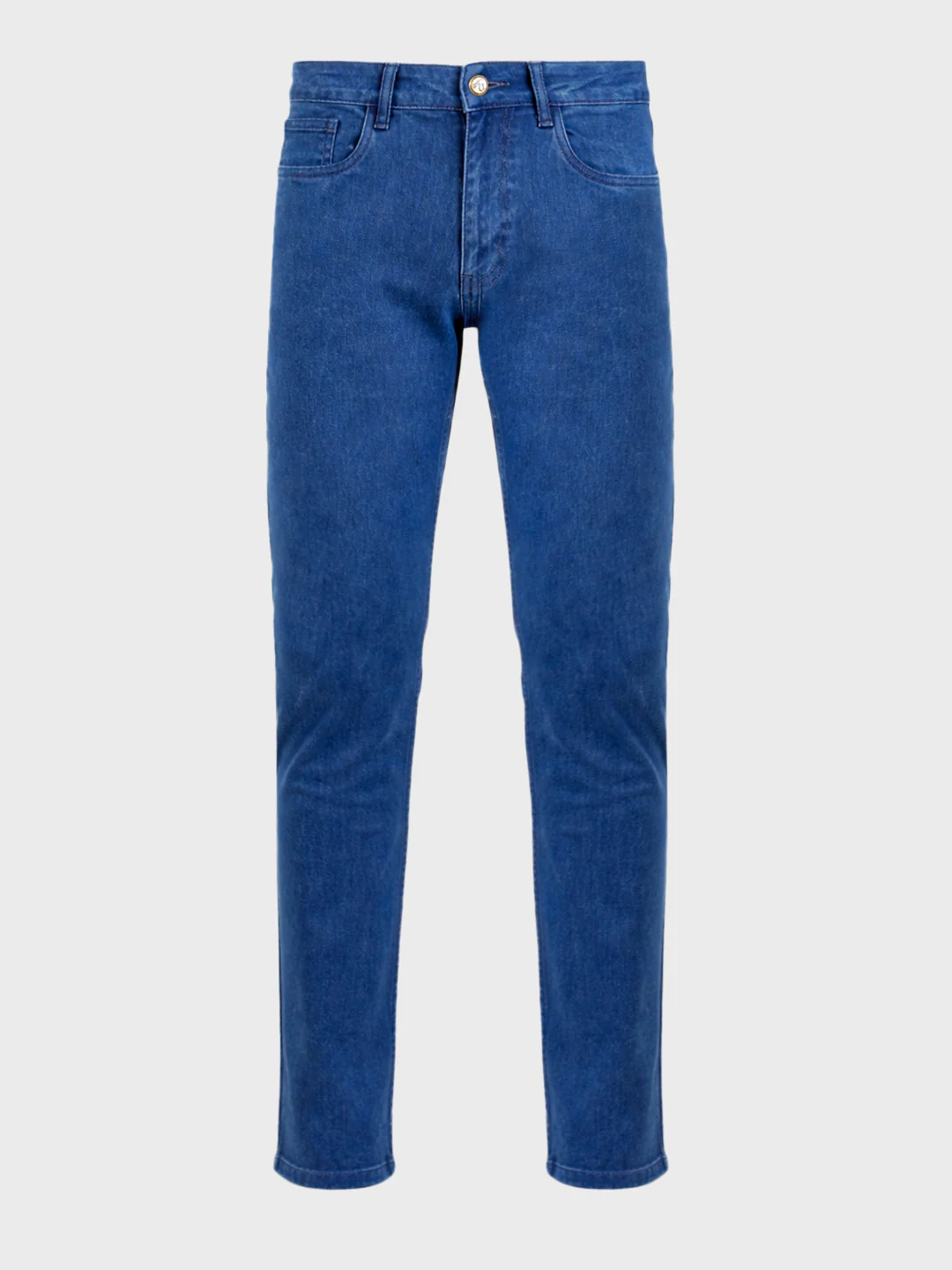 Men's Blue Slim Fit Solid Casual Jeans - Image 6