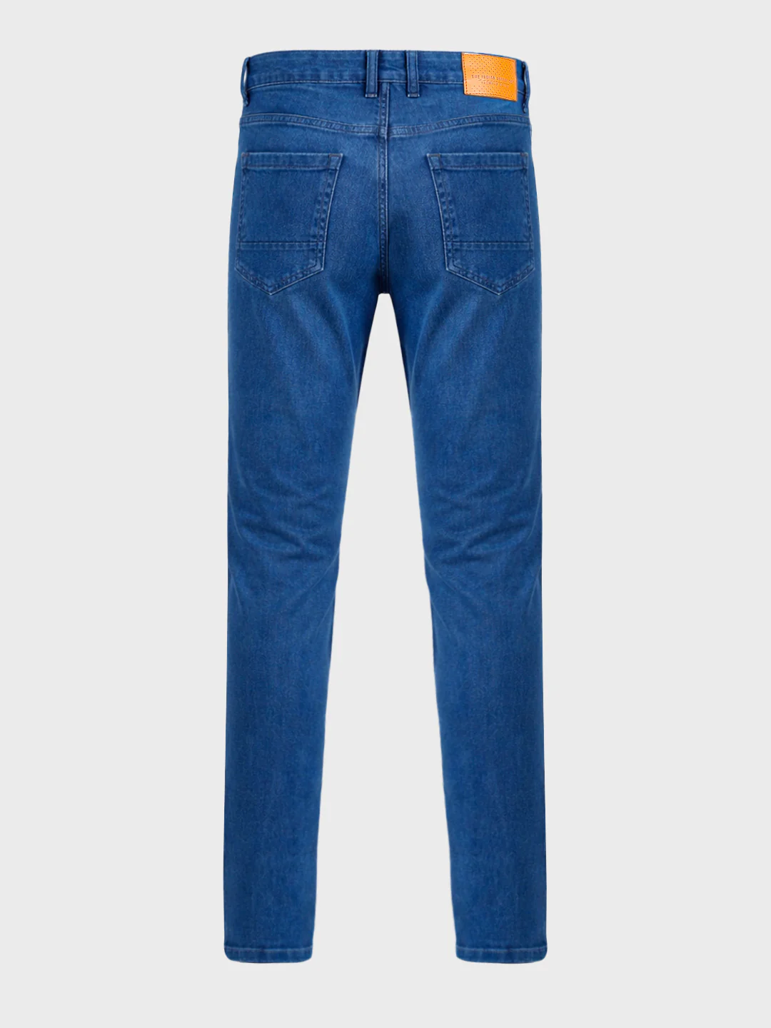 Men's Blue Slim Fit Solid Casual Jeans - Image 7