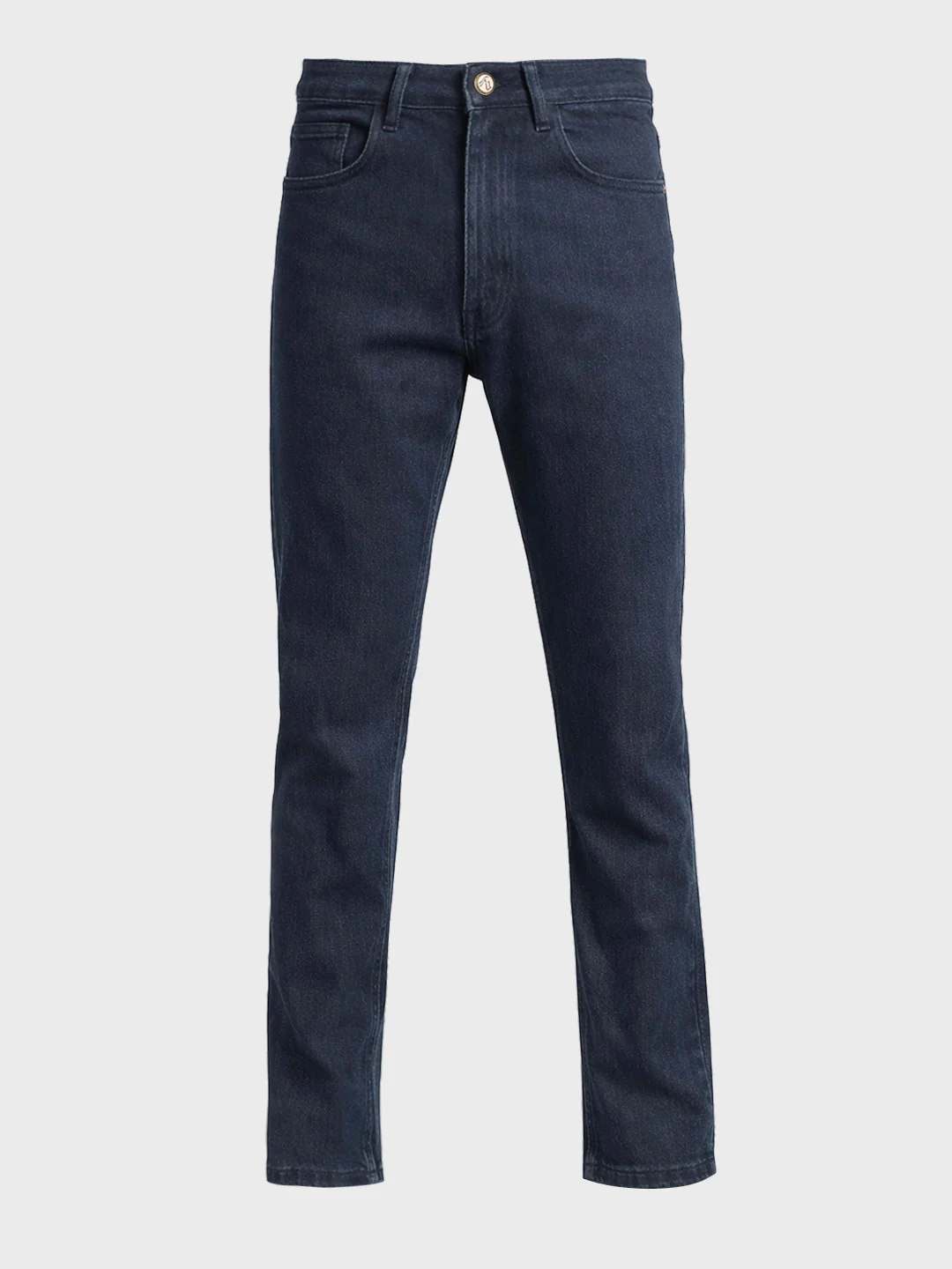 Men's Blue Slim Fit Solid Casual Jeans - Image 4