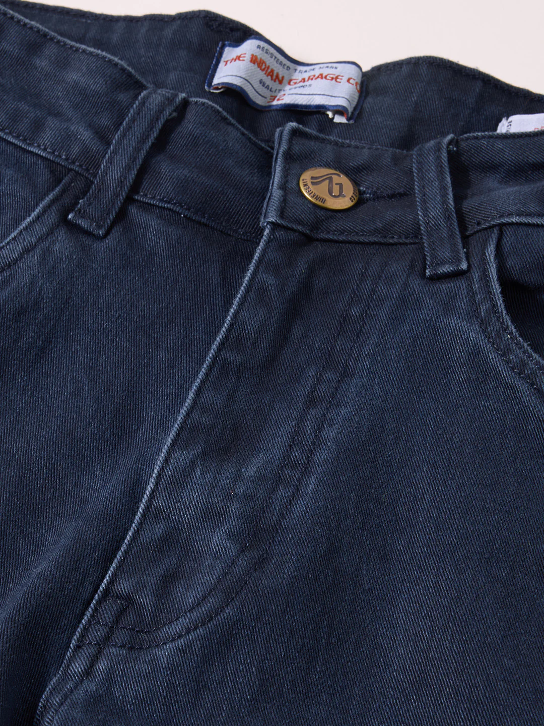Men's Blue Slim Fit Solid Casual Jeans - Image 6