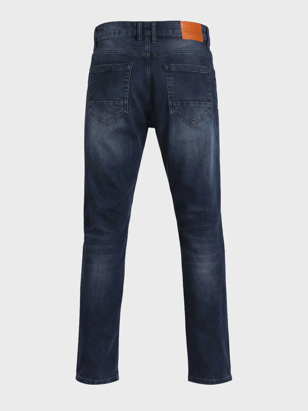 Men's Blue Slim Fit Solid Casual Jeans - Image 5
