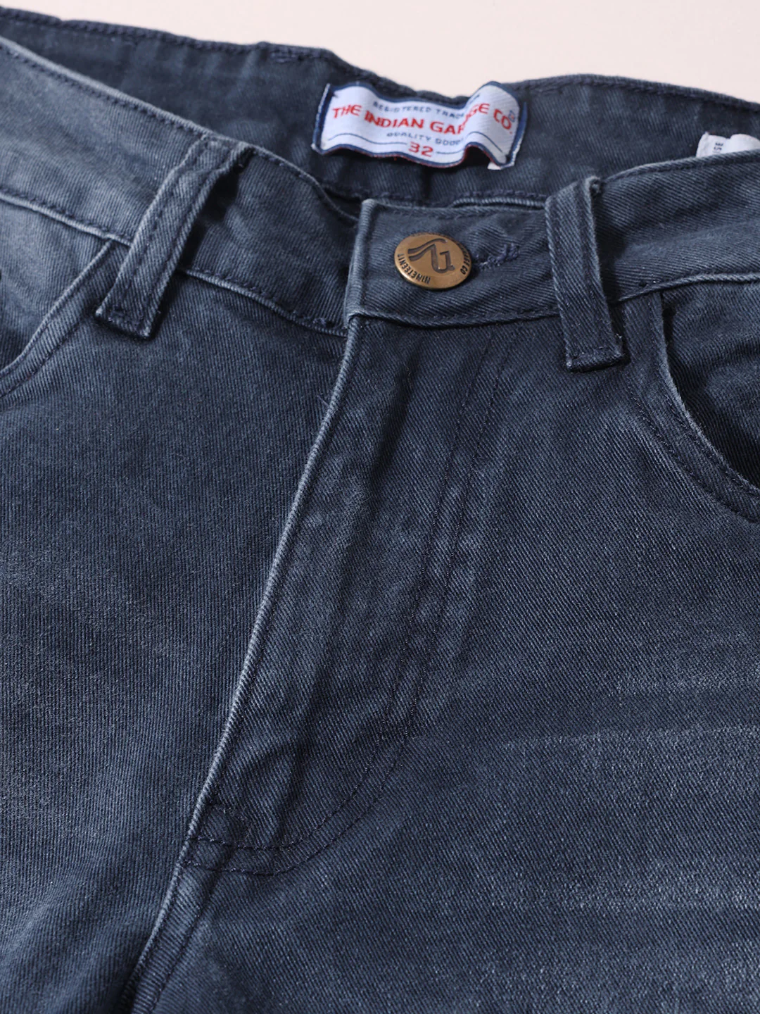 Men's Blue Slim Fit Solid Casual Jeans - Image 6