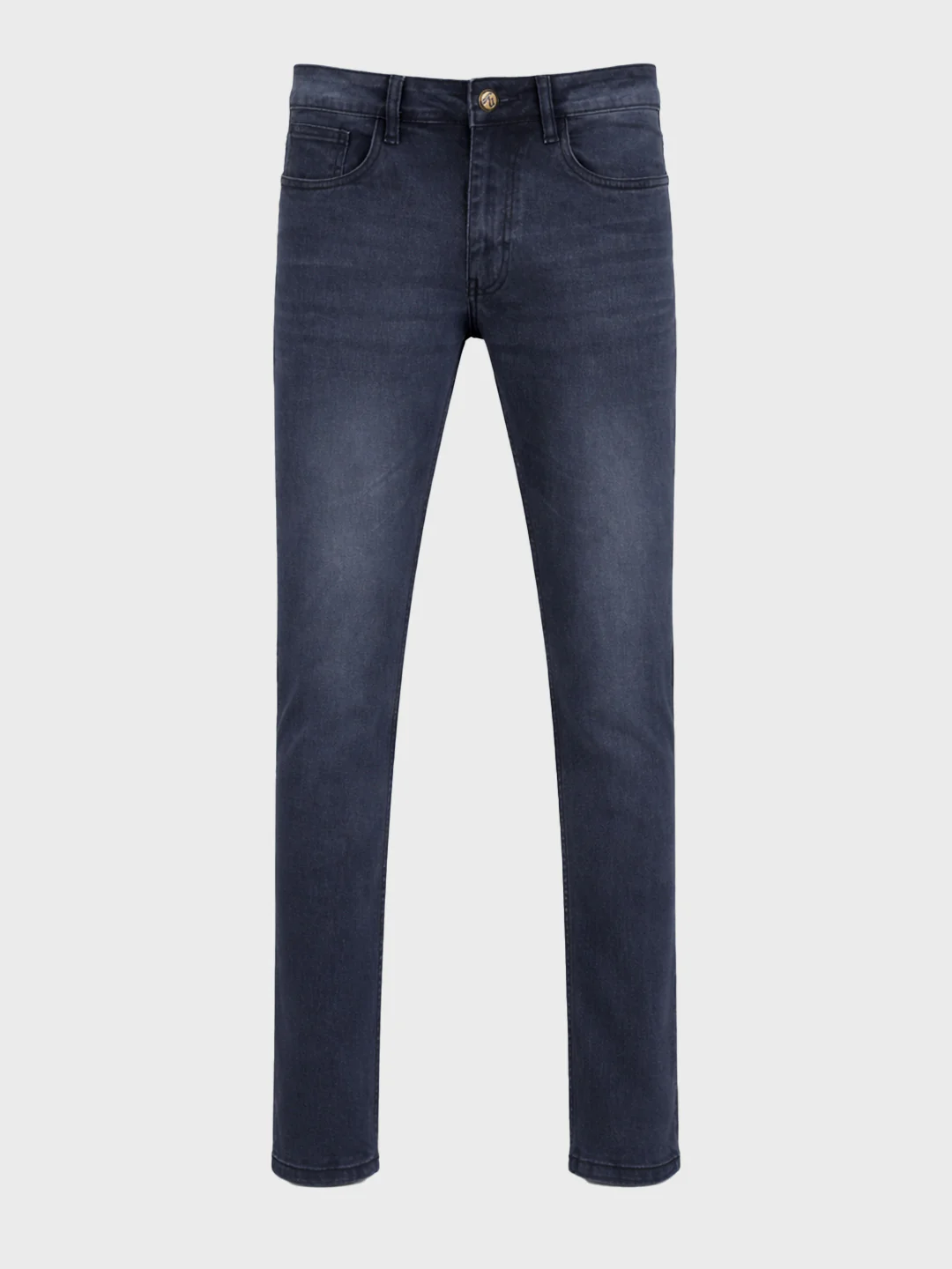 Men's Blue Slim Fit Solid Casual Jeans - Image 4