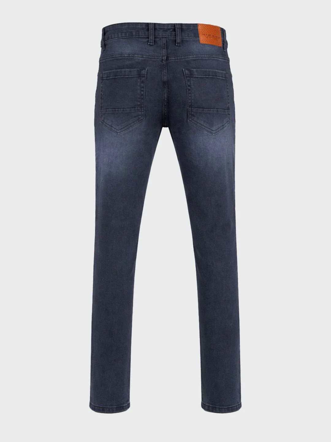 Men's Blue Slim Fit Solid Casual Jeans - Image 5