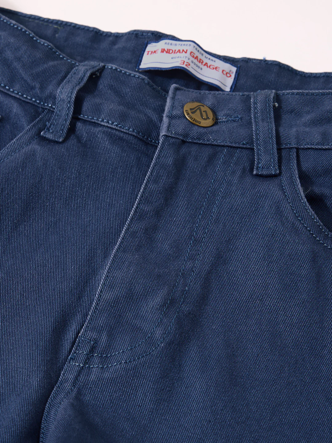 Men's Blue Slim Fit Solid Casual Jeans - Image 6