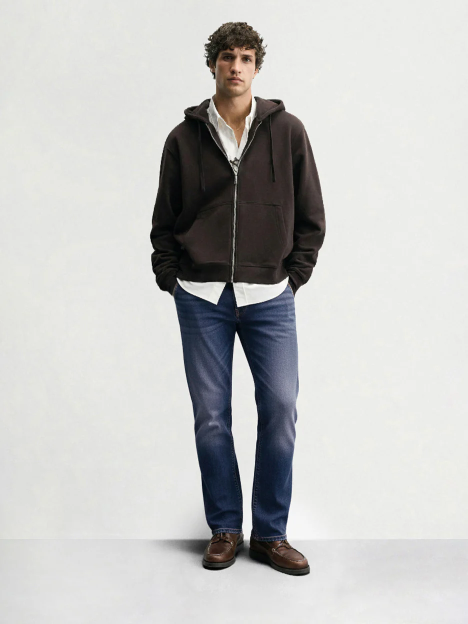 Men's Blue Slim Fit Solid Casual Jeans - Image 3